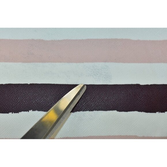 Kate Spade Women Grant Street Jules Grainy Striped Vinyl Shoulder Bag Beach Tote - Picture 5 of 16